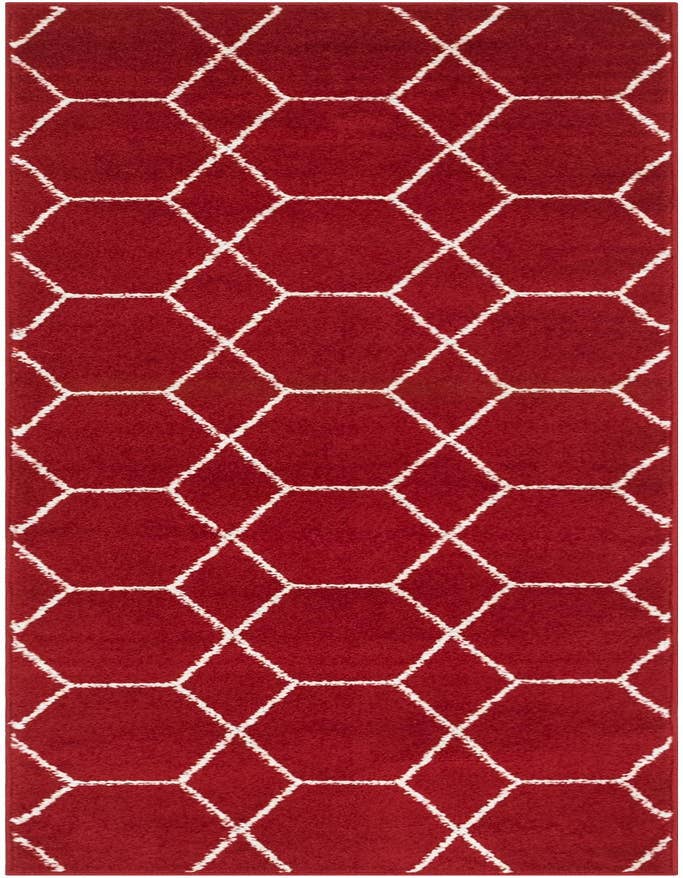 Detail image of 2' x 6' Trellis Frieze Runner Rug