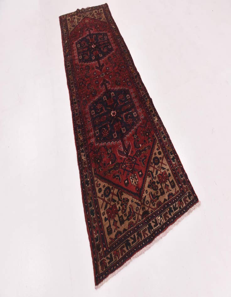 Detail image of 3' 5 x 9' 6  Hand Knotted Tuiserkan Persian Wool Runner Rug