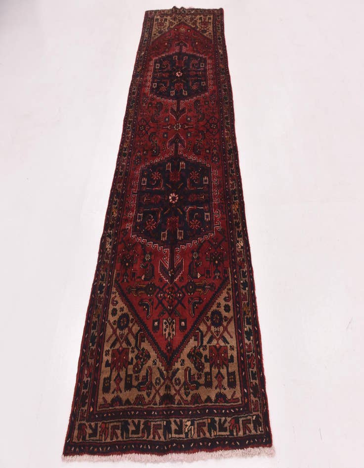 Detail image of 3' 5 x 9' 6  Hand Knotted Tuiserkan Persian Wool Runner Rug