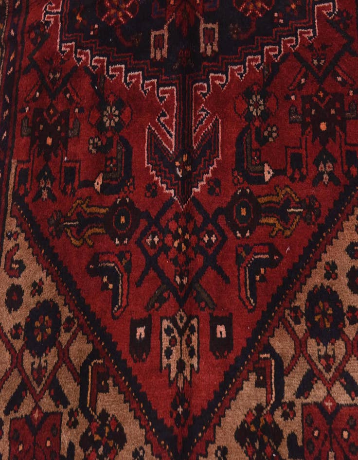 Detail image of 3' 5 x 9' 6  Hand Knotted Tuiserkan Persian Wool Runner Rug