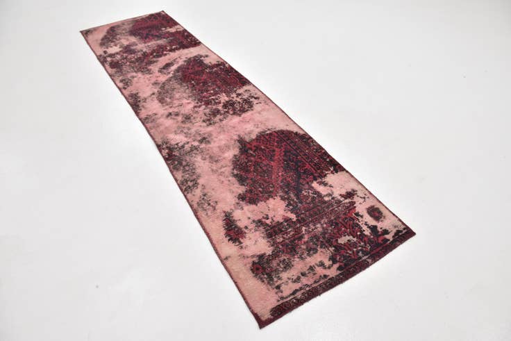 Detail image of 2' 6 x 9' 9 Hand Knotted Ultra Vintage Persian Wool Runner Rug