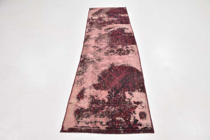 2' 6 x 9' 9 Hand Knotted Ultra Vintage Persian Wool Runner Rug