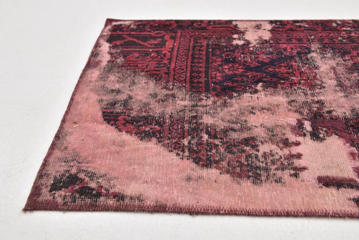 Detail image of 2' 6 x 9' 9 Hand Knotted Ultra Vintage Persian Wool Runner Rug