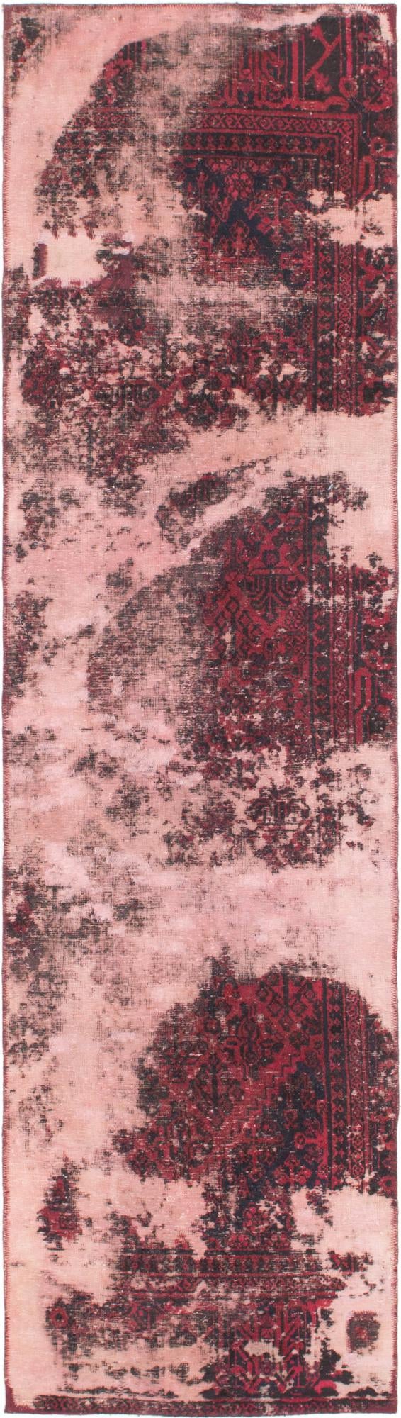 2' 6 x 9' 9 Hand Knotted Ultra Vintage Persian Wool Runner Rug