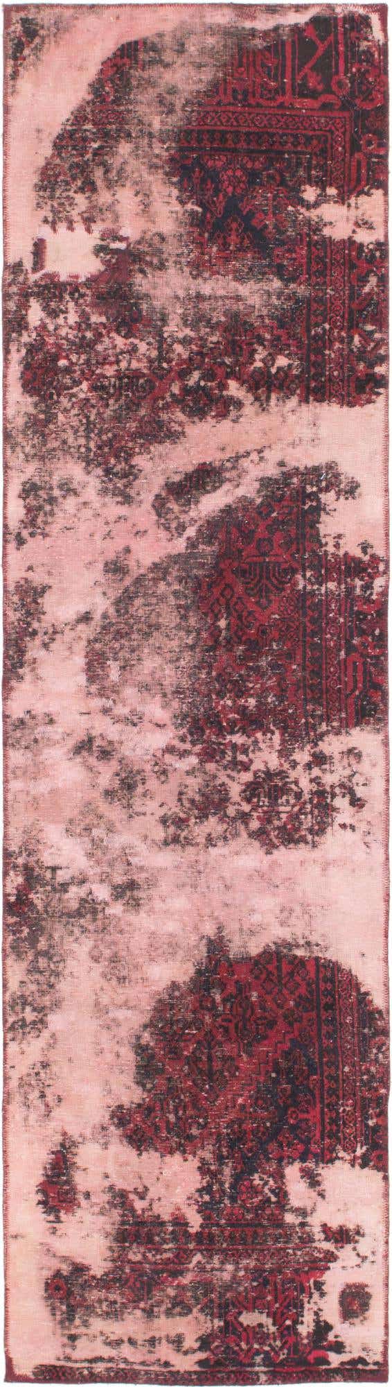 2' 6 x 9' 9 Hand Knotted Ultra Vintage Persian Wool Runner Rug