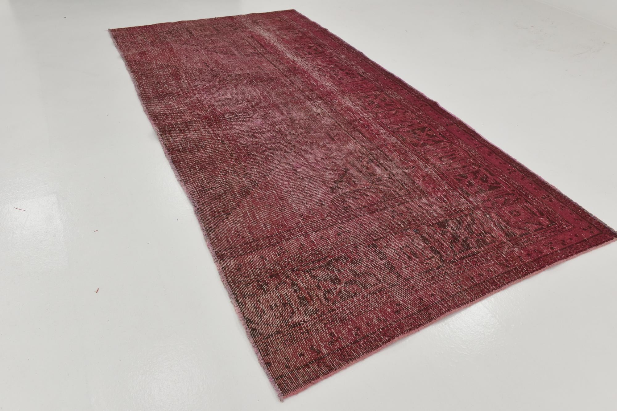 5' 3 x 10' 3 Hand Knotted Ultra Vintage Persian Wool Runner Rug
