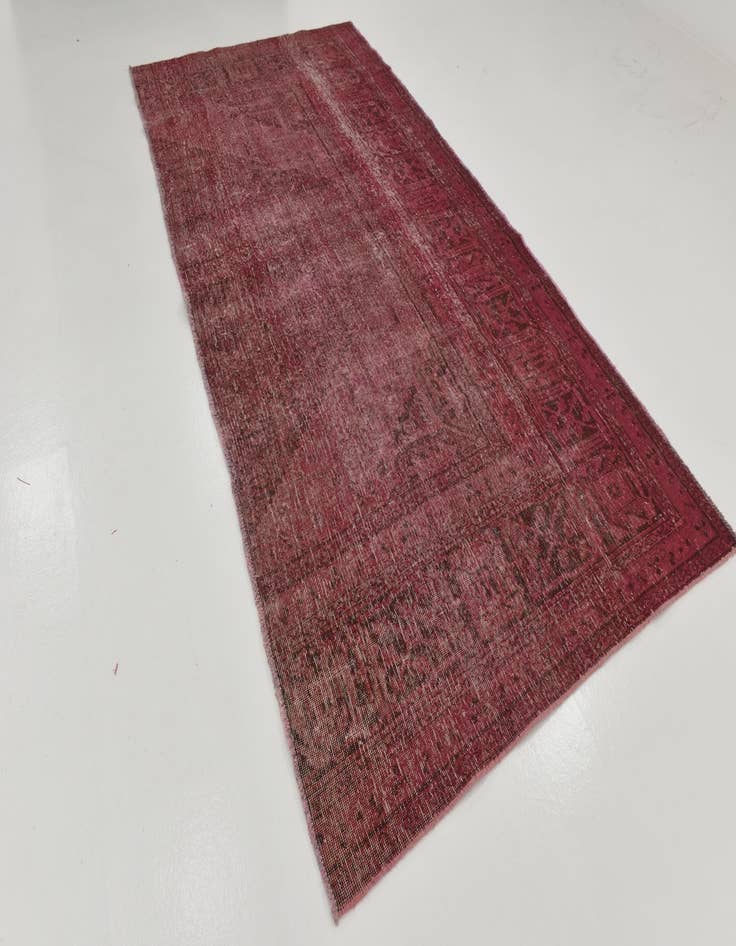 Detail image of 5' 3 x 10' 3  Hand Knotted Ultra Vintage Persian Wool Runner Rug