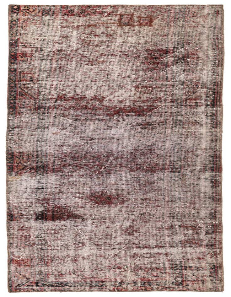 Detail image of 3' 2 x 8' 5 Hand Knotted Ultra Vintage Persian Wool Runner Rug