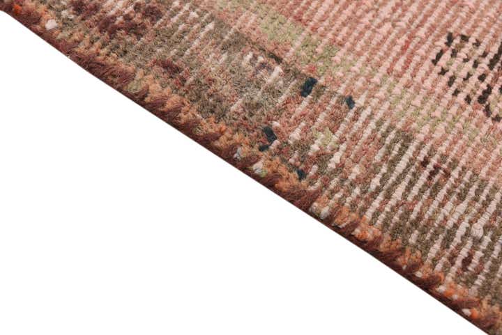 3' 4 x 7' 2 Hand Knotted Ultra Vintage Persian Wool Runner Rug