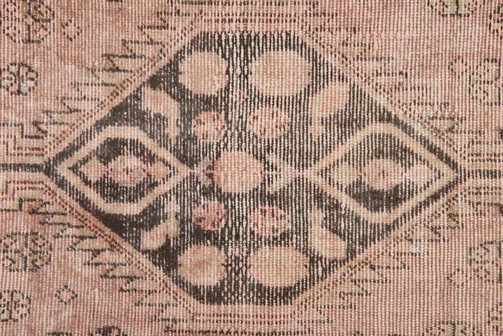 3' 4 x 7' 2 Hand Knotted Ultra Vintage Persian Wool Runner Rug