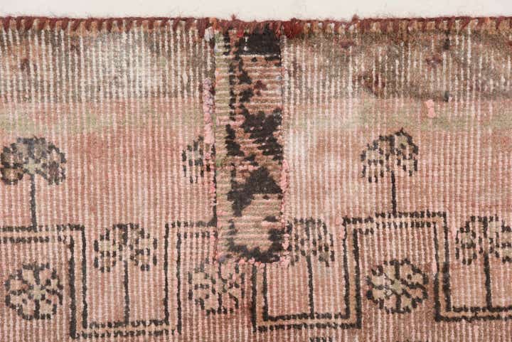 3' 4 x 7' 2 Hand Knotted Ultra Vintage Persian Wool Runner Rug
