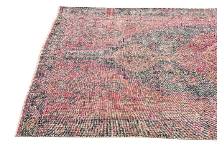 Detail image of 4' 5 x 9' 3 Hand Knotted Ultra Vintage Persian Wool Runner Rug