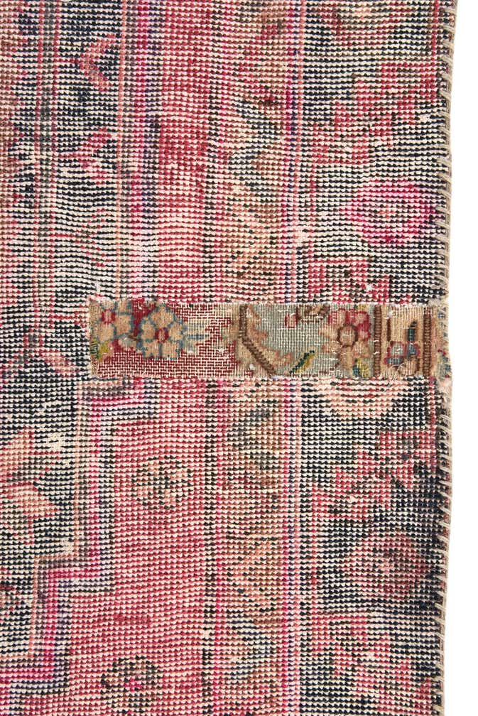 4' 5 x 9' 3 Hand Knotted Ultra Vintage Persian Wool Runner Rug