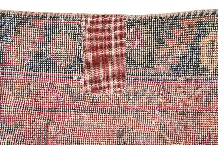 4' 5 x 9' 3 Hand Knotted Ultra Vintage Persian Wool Runner Rug