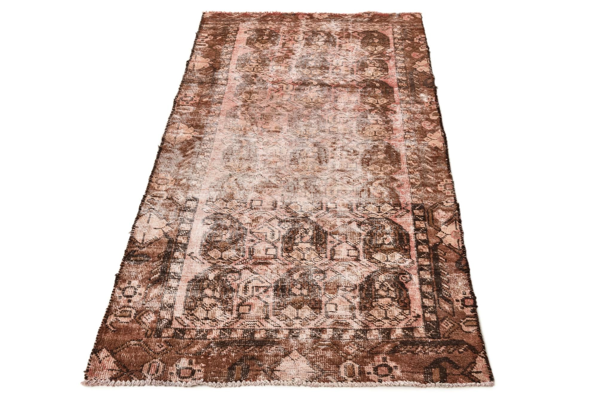 3' x 5' 10 Hand Knotted Ultra Vintage Persian Wool Runner Rug