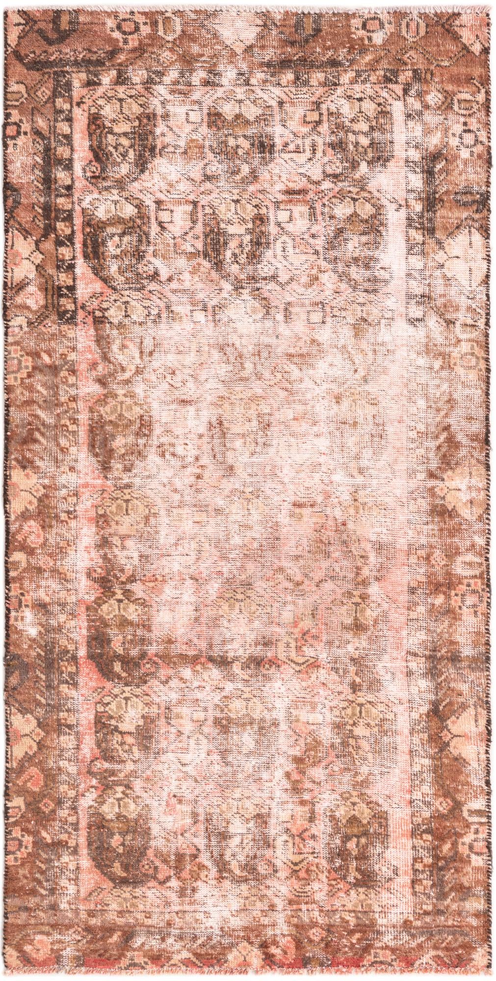 3' x 5' 10 Hand Knotted Ultra Vintage Persian Wool Runner Rug