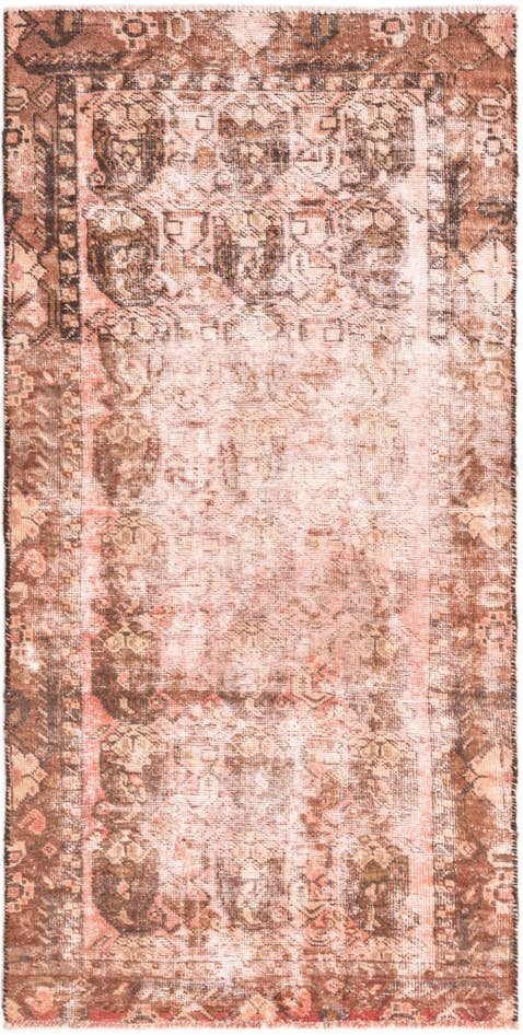 Detail image of 3' x 5' 10 Hand Knotted Ultra Vintage Persian Wool Runner Rug
