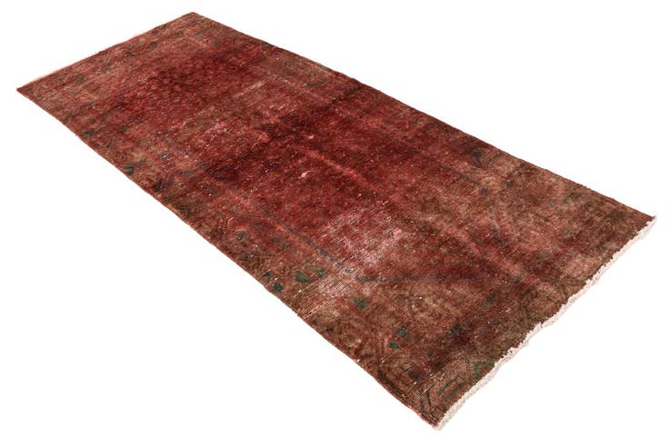 Detail image of 2' 10 x 7' 3 Hand Knotted Ultra Vintage Persian Wool Runner Rug