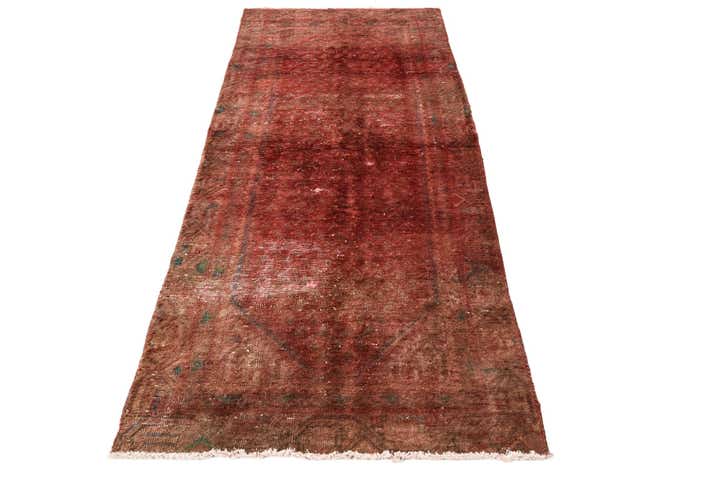 2' 10 x 7' 3 Hand Knotted Ultra Vintage Persian Wool Runner Rug