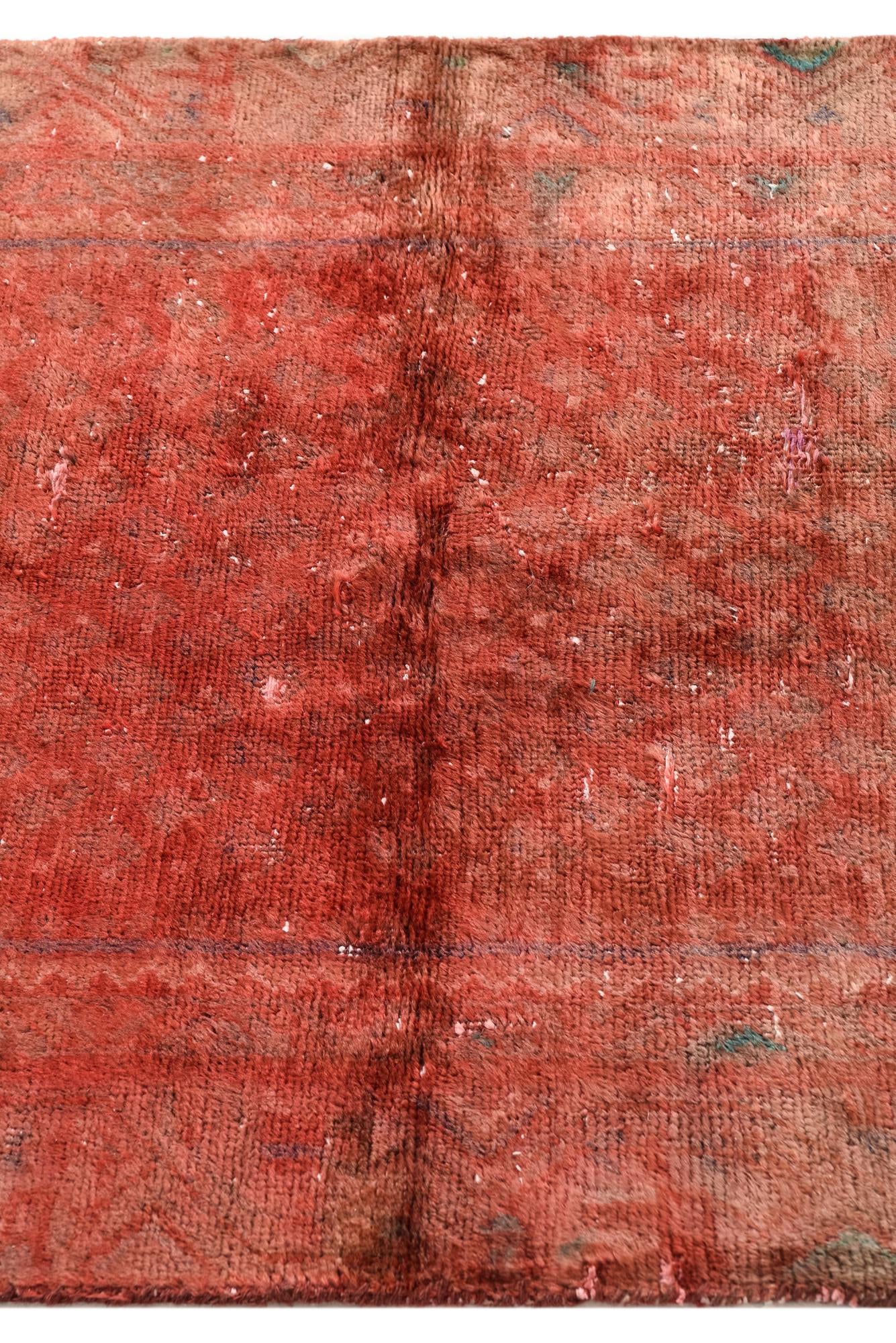 2' 10 x 7' 3 Hand Knotted Ultra Vintage Persian Wool Runner Rug