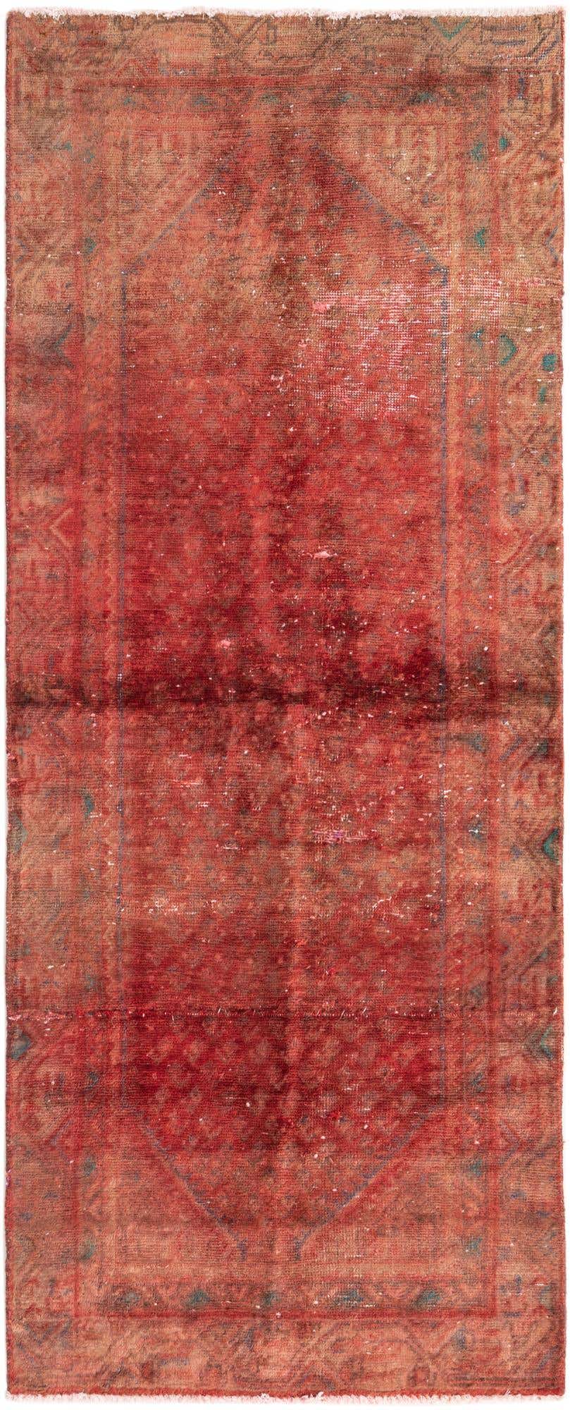2' 10 x 7' 3 Hand Knotted Ultra Vintage Persian Wool Runner Rug