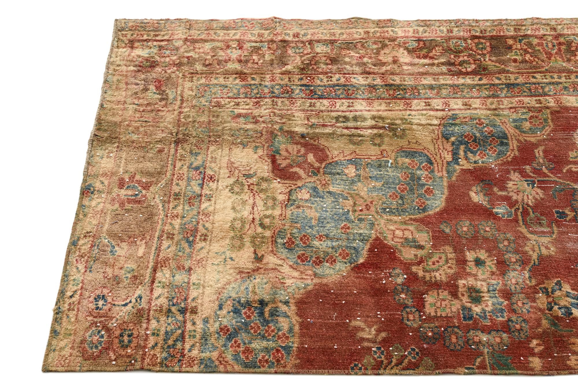 3' 1 x 6' Hand Knotted Ultra Vintage Persian Wool Runner Rug
