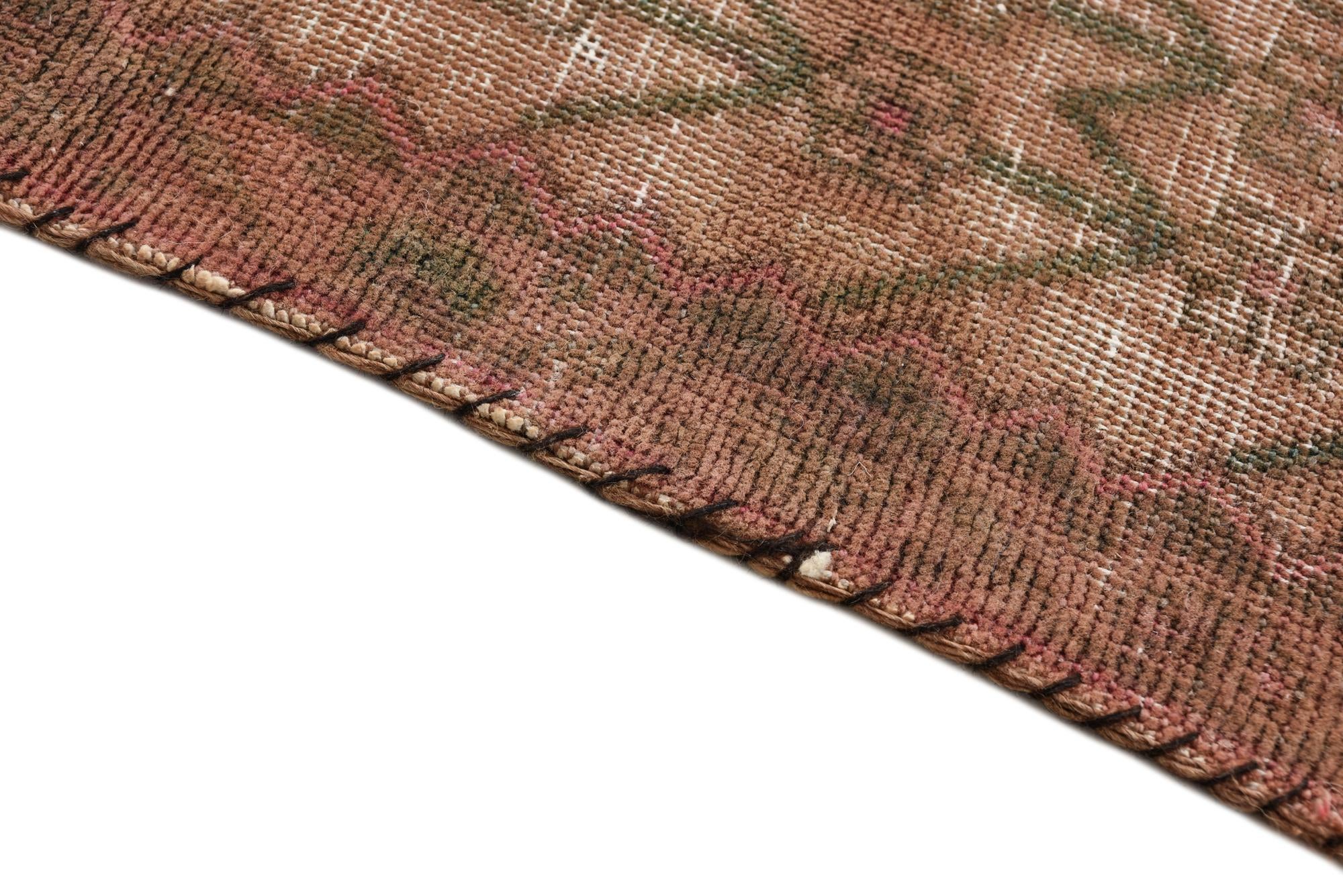 3' 9 x 10' 4 Hand Knotted Ultra Vintage Persian Wool Runner Rug