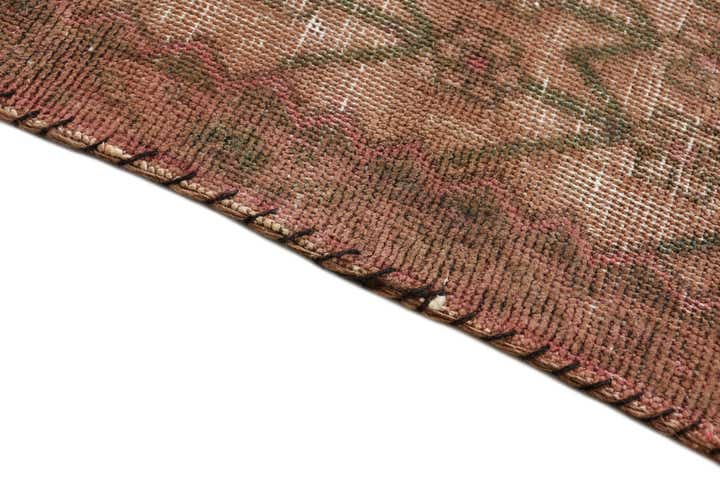 3' 9 x 10' 4 Hand Knotted Ultra Vintage Persian Wool Runner Rug