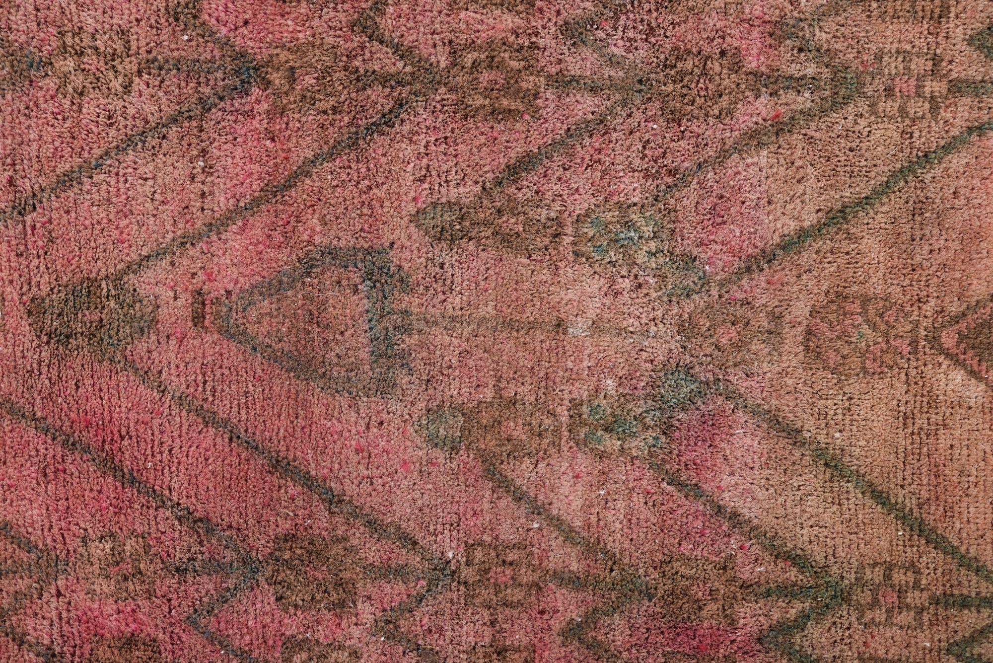 3' 9 x 10' 4 Hand Knotted Ultra Vintage Persian Wool Runner Rug