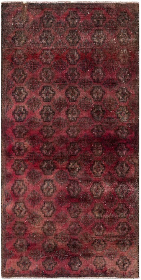Detail image of 3' x 6' 2 Hand Knotted Ultra Vintage Persian Wool Runner Rug