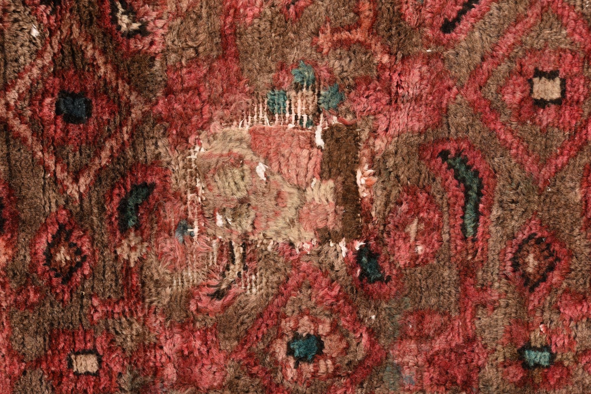2' 9 x 6' 9 Hand Knotted Ultra Vintage Persian Wool Runner Rug