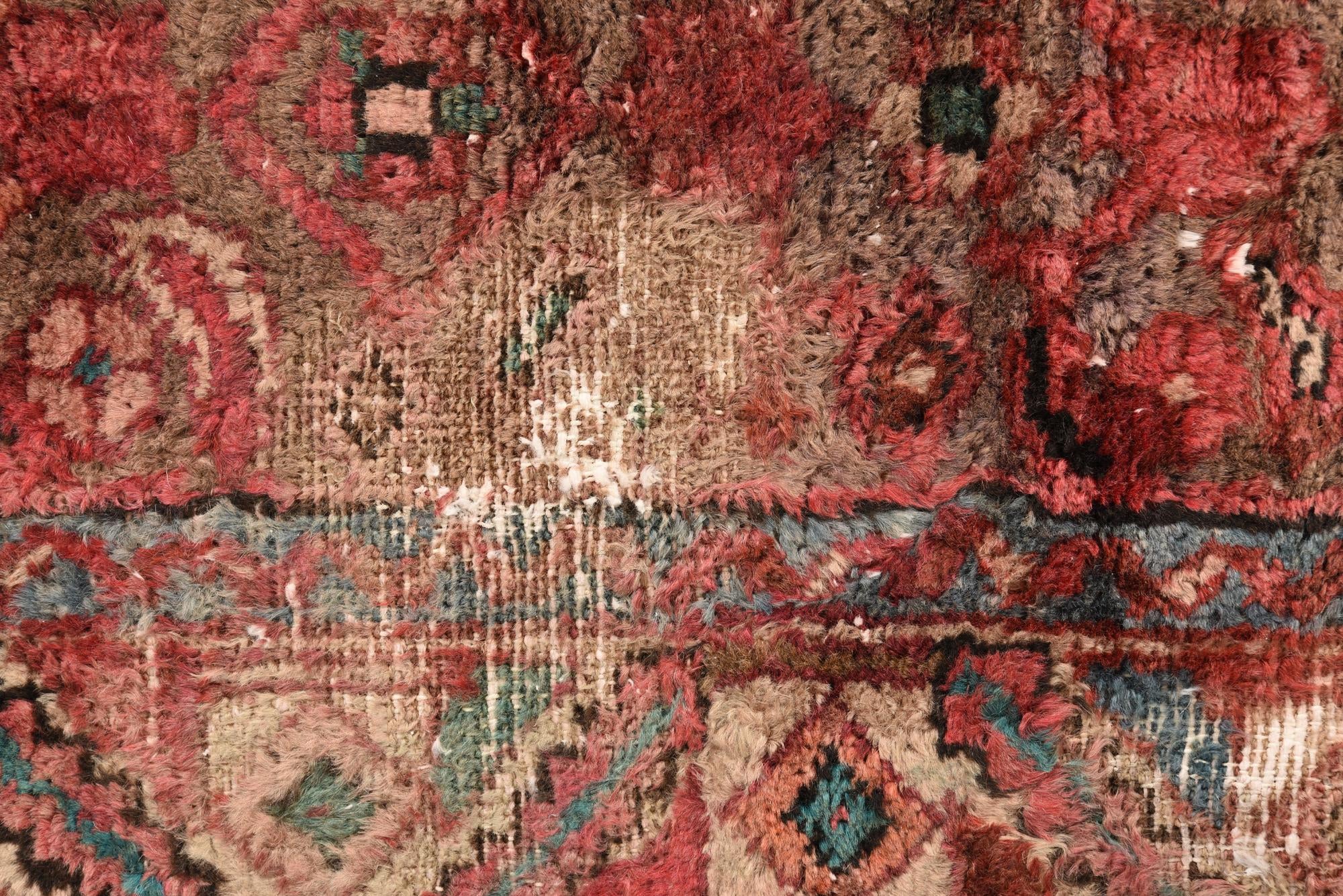 2' 9 x 6' 9 Hand Knotted Ultra Vintage Persian Wool Runner Rug