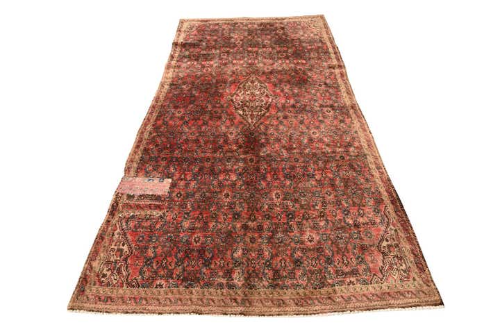 4' 2 x 9' Hand Knotted Ultra Vintage Persian Wool Runner Rug