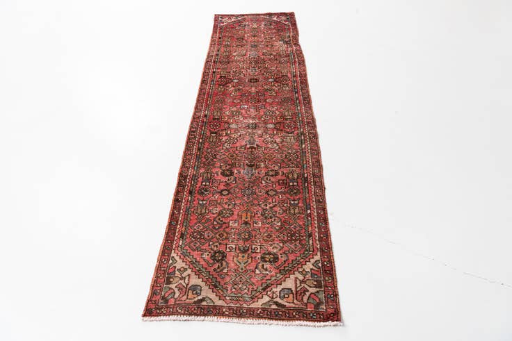 Detail image of 2' 5 x 8' 6 Hand Knotted Ultra Vintage Persian Wool Runner Rug