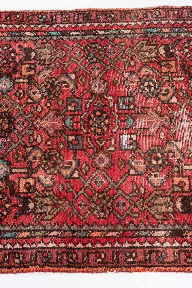 2' 5 x 8' 6 Hand Knotted Ultra Vintage Persian Wool Runner Rug