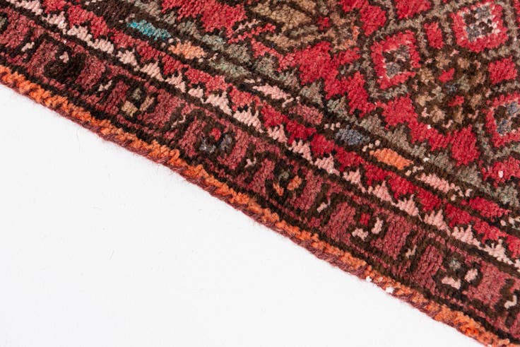 Detail image of 2' 5 x 8' 6 Hand Knotted Ultra Vintage Persian Wool Runner Rug
