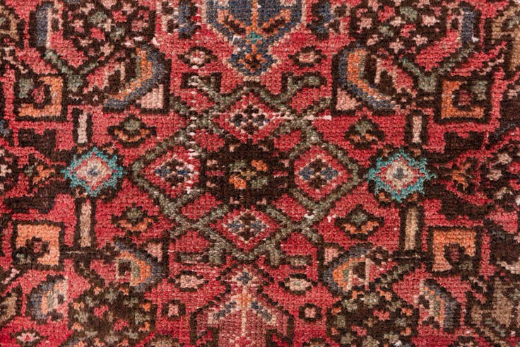 Detail image of 2' 5 x 8' 6 Hand Knotted Ultra Vintage Persian Wool Runner Rug