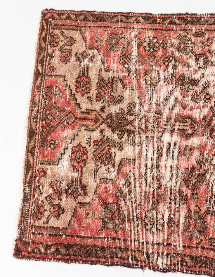 Detail image of 2' 4 x 6' 9  Hand Knotted Ultra Vintage Persian Wool Runner Rug