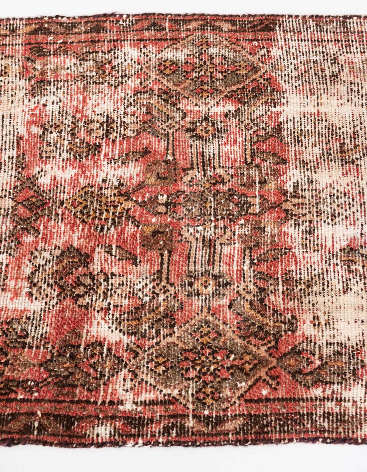 Detail image of 2' 4 x 6' 9  Hand Knotted Ultra Vintage Persian Wool Runner Rug