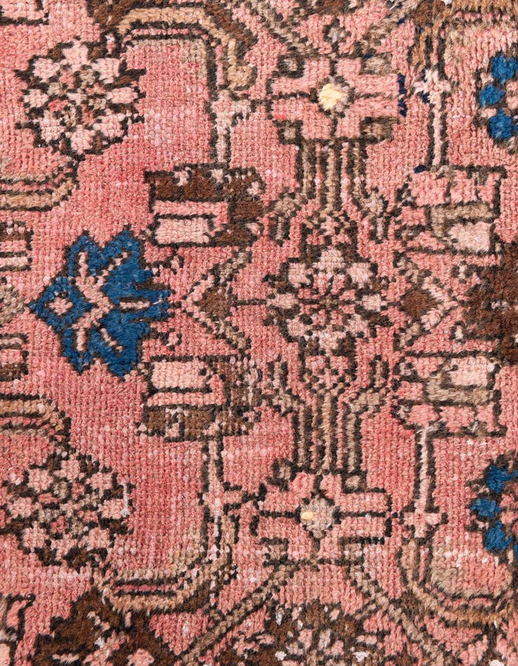 Detail image of 3' 5 x 10'  Hand Knotted Ultra Vintage Persian Wool Runner Rug