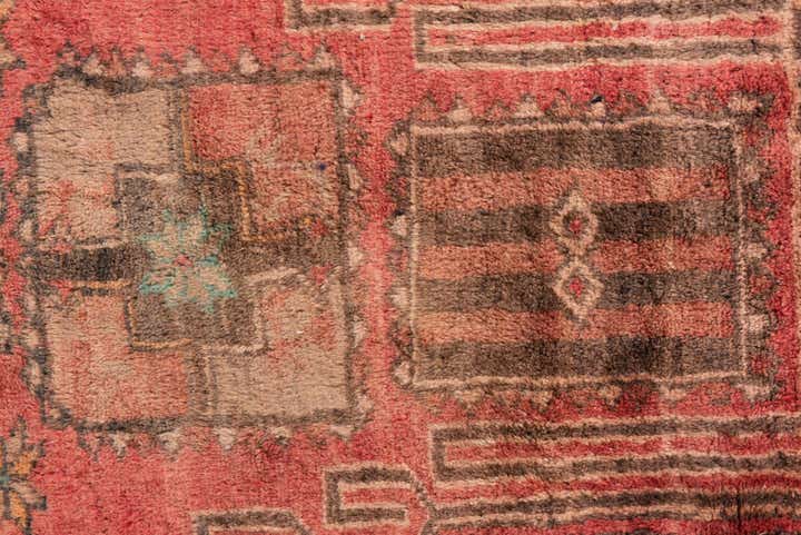 4' 2 x 9' 2 Hand Knotted Ultra Vintage Persian Wool Runner Rug