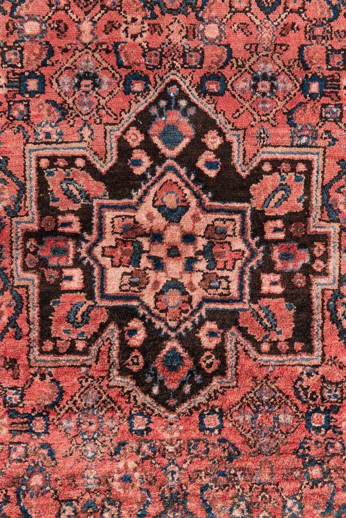 3' 10 x 9' 6 Hand Knotted Ultra Vintage Persian Wool Runner Rug