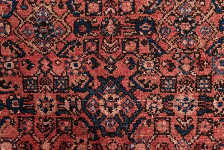3' 10 x 9' 6 Hand Knotted Ultra Vintage Persian Wool Runner Rug
