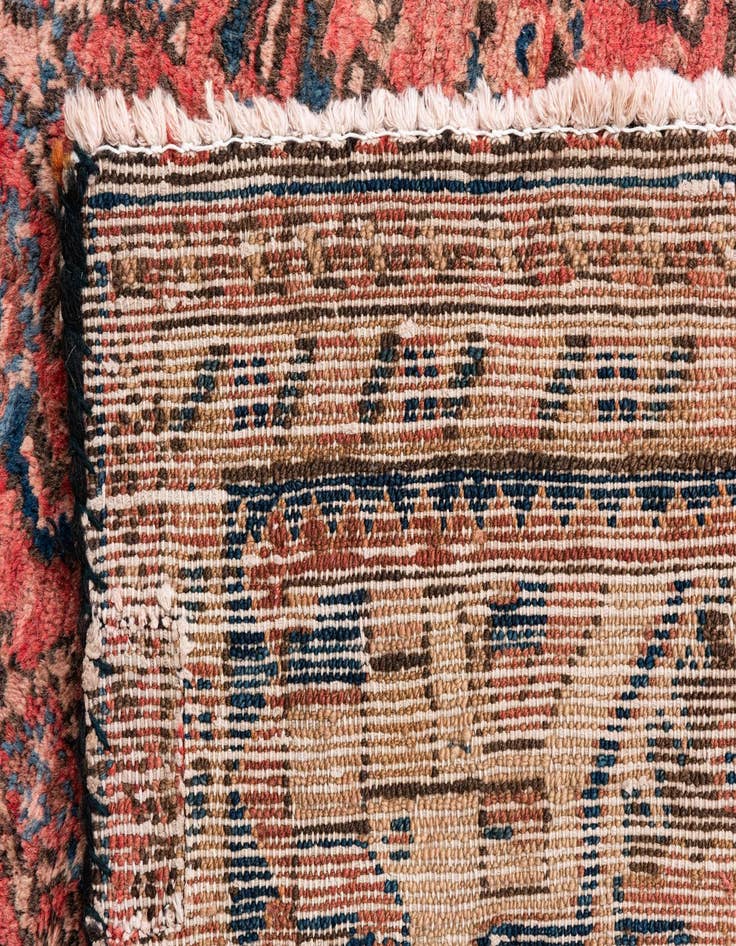 Detail image of 3' 10 x 9' 6  Hand Knotted Ultra Vintage Persian Wool Runner Rug