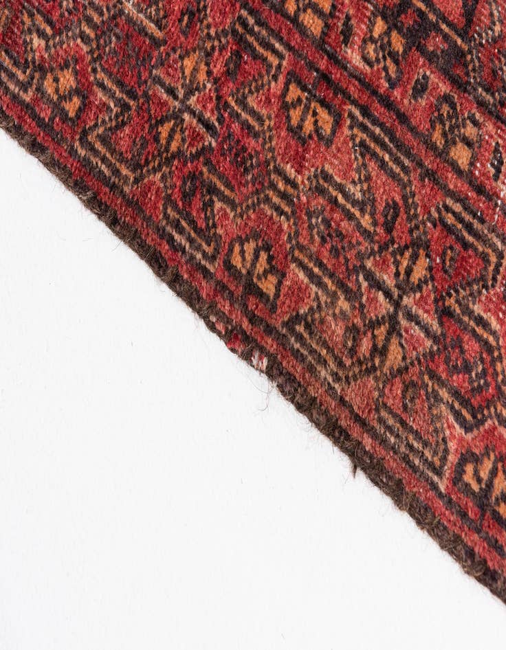 Detail image of 2' 1 x 4' Hand Knotted Ultra Vintage Persian Wool Runner Rug