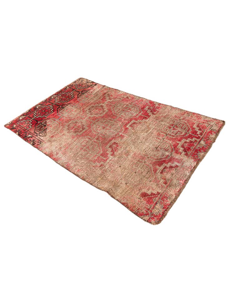 Detail image of 3' 3 x 5' 5 Hand Knotted Ultra Vintage Persian Wool Runner Rug