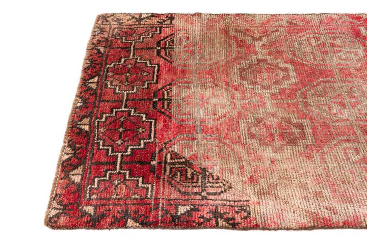 3' 3 x 5' 5 Hand Knotted Ultra Vintage Persian Wool Runner Rug
