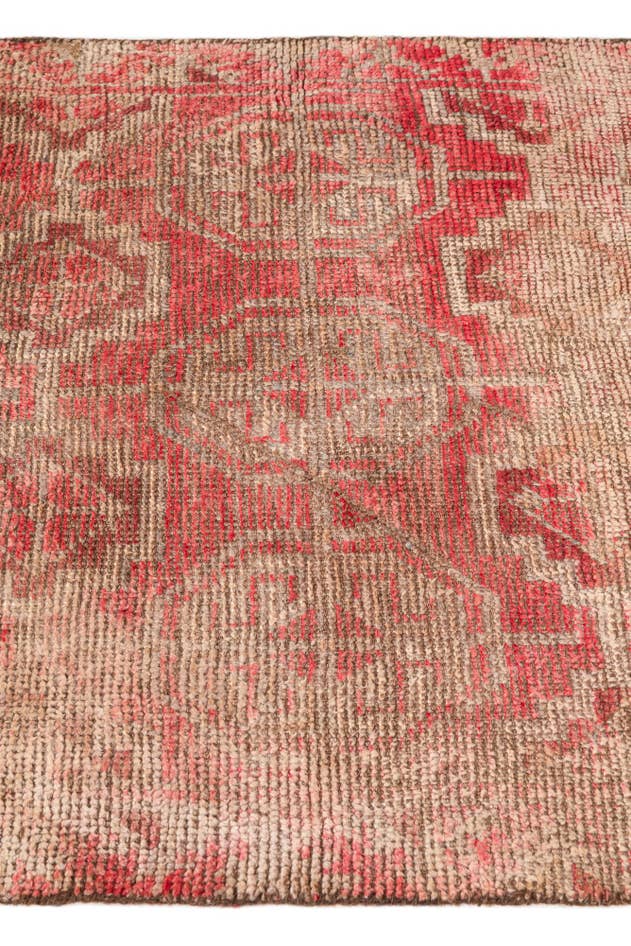 Detail image of 3' 3 x 5' 5 Hand Knotted Ultra Vintage Persian Wool Runner Rug