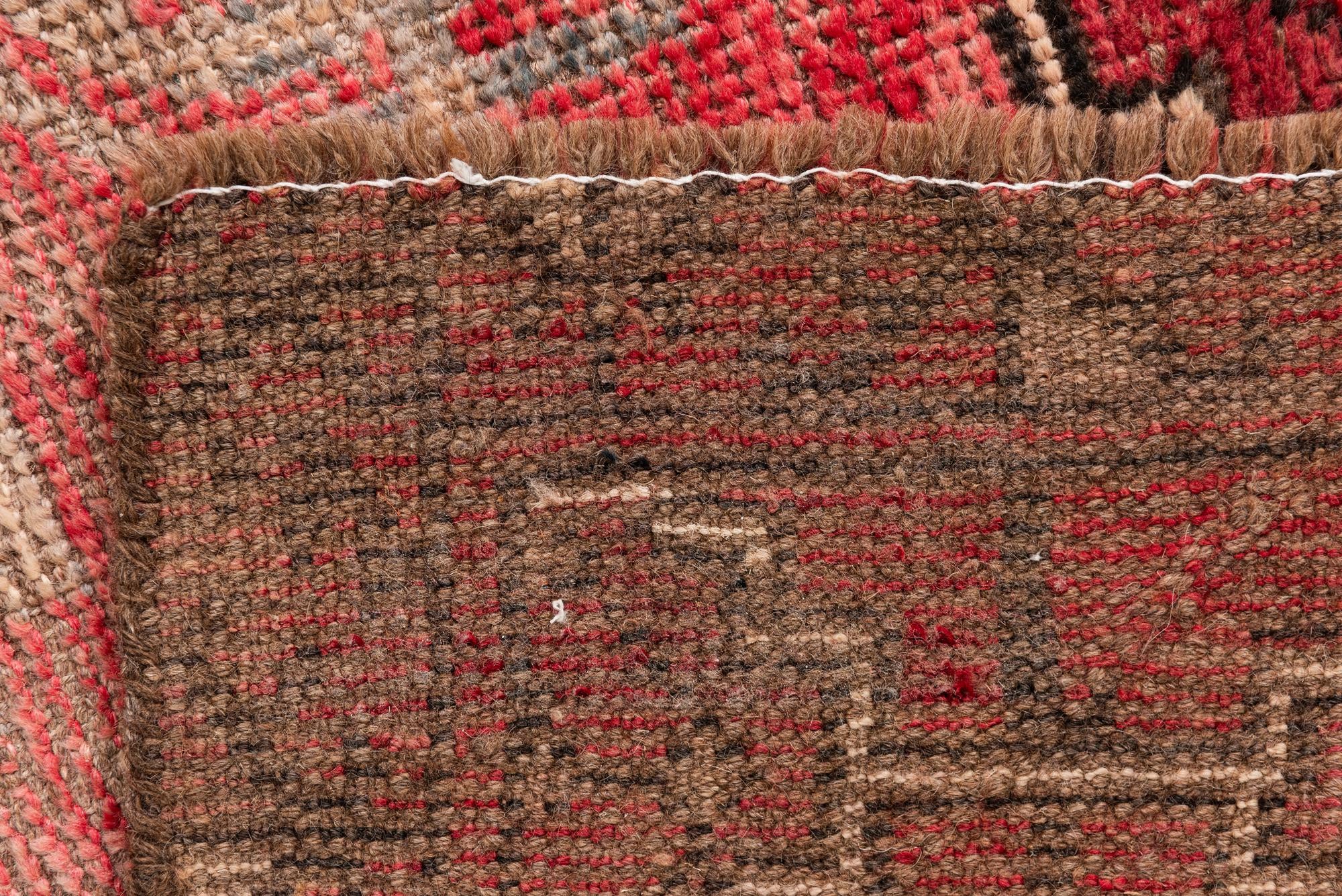 3' 3 x 5' 5 Hand Knotted Ultra Vintage Persian Wool Runner Rug