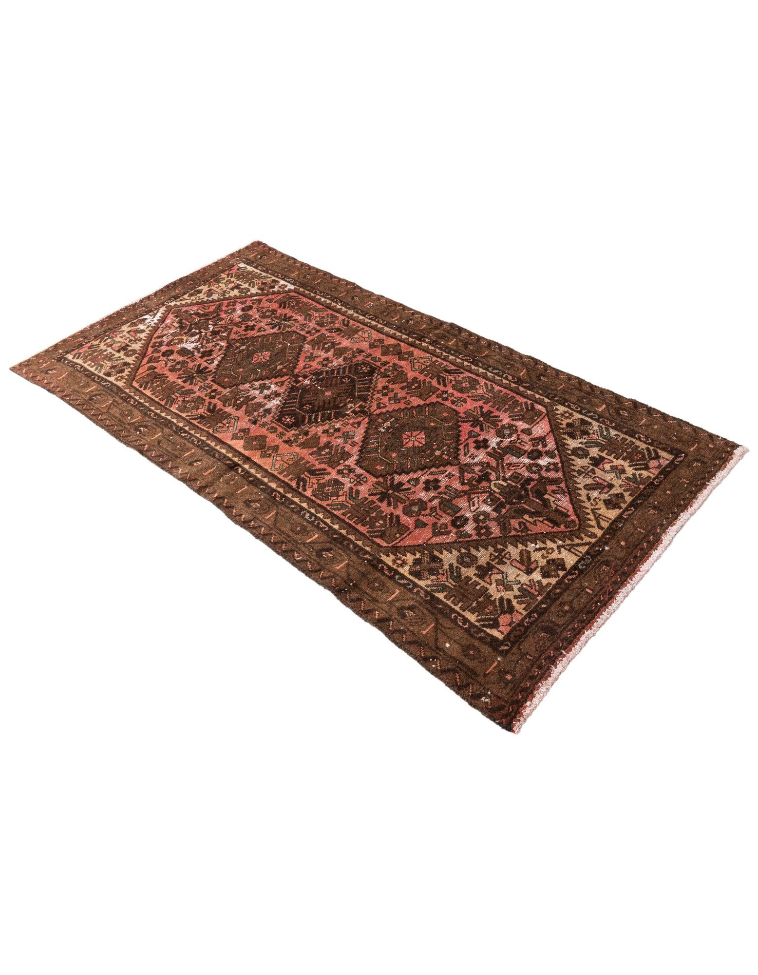 3' 2 x 6' 1 Hand Knotted Ultra Vintage Persian Wool Runner Rug
